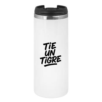Tigre Typo Noir Unique tie un tigre marseille - Thermal Cup - white - Front