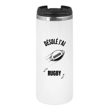 Outline Football Chart - Thermal Cup - white - Front