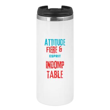 Fière et indomptable - Mug isotherme - blanc - Devant