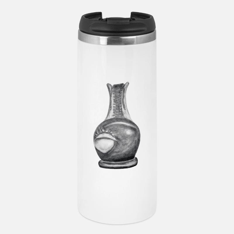 Old Shuh with Hole - Thermal Cup - white