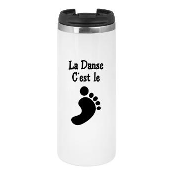 La danse c’est le pied - Mug isotherme - blanc - Devant