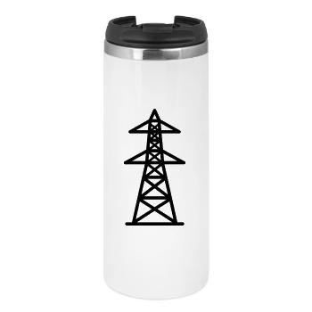 Strommast - Thermobecher - Weiß - Vorne