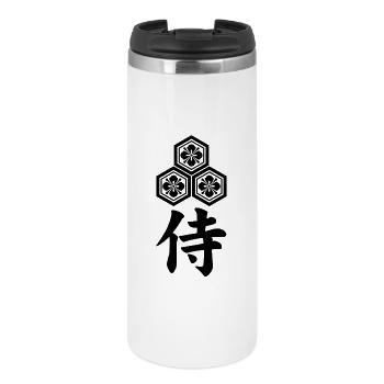 Samurai emblem of the Asai clan (black) - Thermal Cup - white - Front
