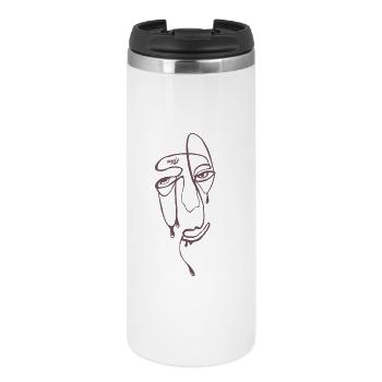 Tear Lines Portrait - Thermal Cup - white - Front