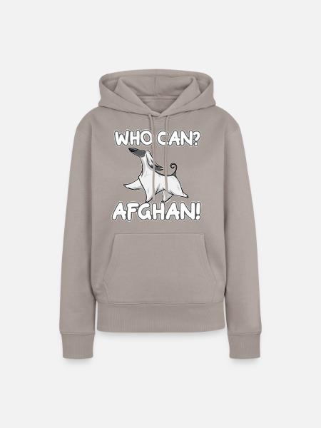 Wer kann Afghan III - Frauen Premium Bio Hoodie - Taupe