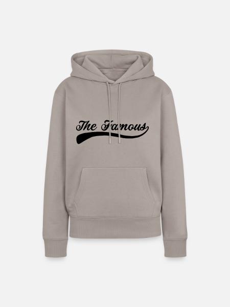 Das Berühmte - Design 1 - Frauen Premium Bio Hoodie - Taupe