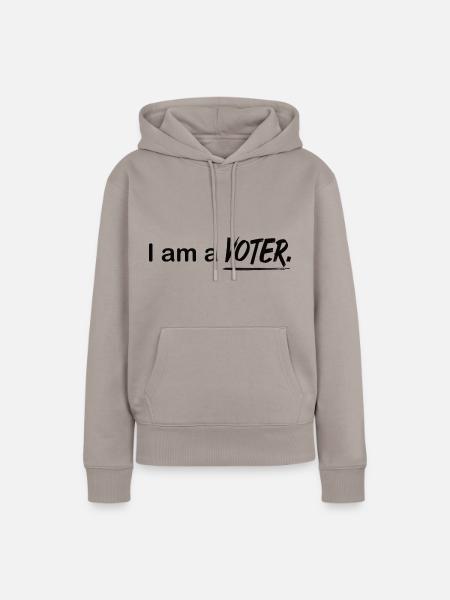 Voter Vote - Frauen Premium Bio Hoodie - Taupe