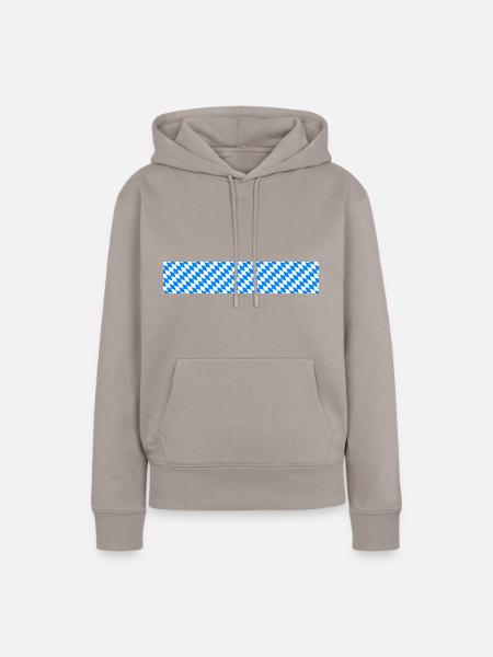 Bavarian Stripe - Frauen Premium Bio Hoodie - Taupe