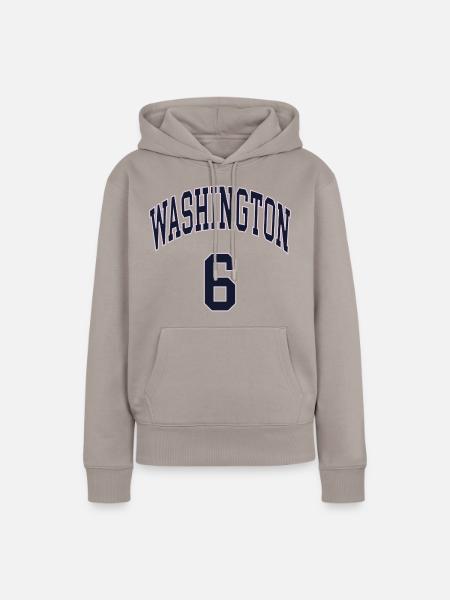 Washington 6 - Frauen Premium Bio Hoodie - Taupe