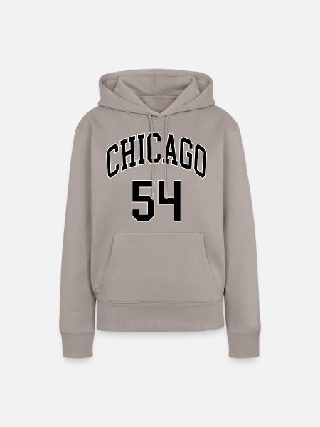 Chicago 54 - Frauen Premium Bio Hoodie - Taupe
