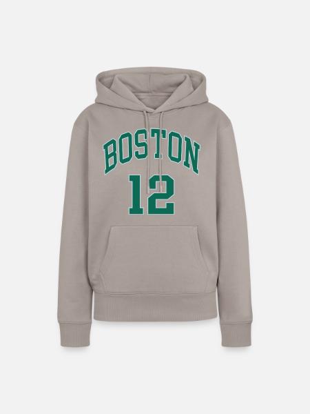 Boston 12 - Frauen Premium Bio Hoodie - Taupe