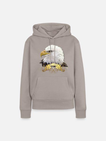 Amerikanischer Pigargo - Frauen Premium Bio Hoodie - Taupe