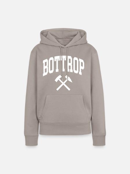 Bottrop - Frauen Premium Bio Hoodie - Taupe