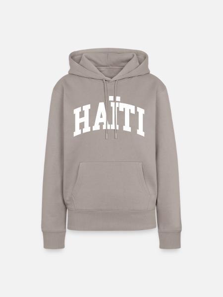 Haiti - Frauen Premium Bio Hoodie - Taupe