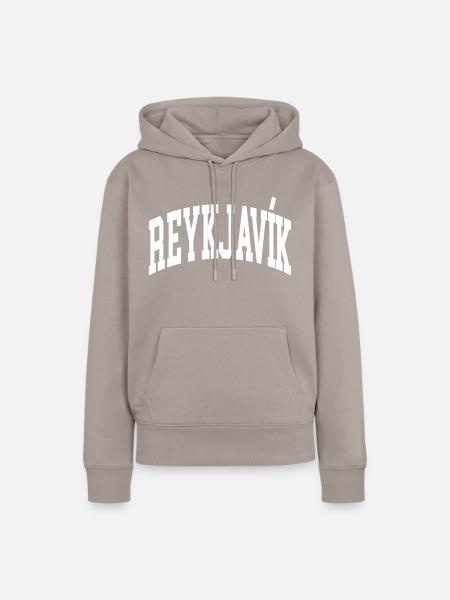 Reykjavik - Frauen Premium Bio Hoodie - Taupe
