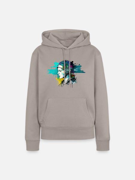 Thinking Out Loud - Frauen Premium Bio Hoodie - Taupe