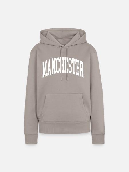 Manchester - Frauen Premium Bio Hoodie - Taupe