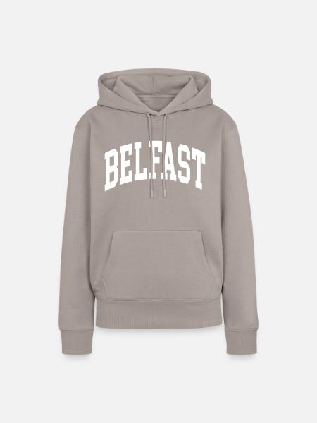 Belfast - Frauen Premium Bio Hoodie - Taupe