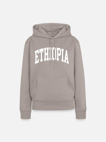 Äthiopien - Frauen Premium Bio Hoodie - Taupe