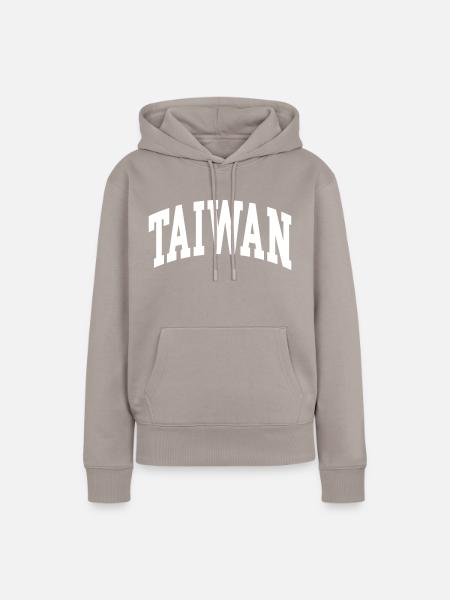 Taiwan - Frauen Premium Bio Hoodie - Taupe