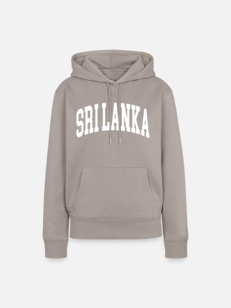 Sri Lanka - Frauen Premium Bio Hoodie - Taupe
