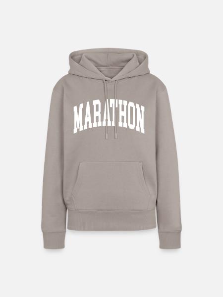 Marathon - Frauen Premium Bio Hoodie - Taupe