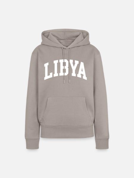 Libya - Frauen Premium Bio Hoodie - Taupe