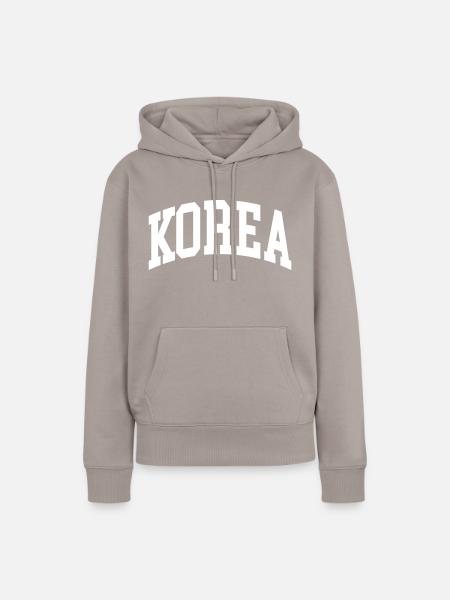 Korea - Frauen Premium Bio Hoodie - Taupe