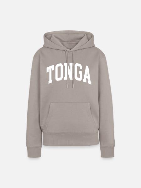 Tonga - Frauen Premium Bio Hoodie - Taupe