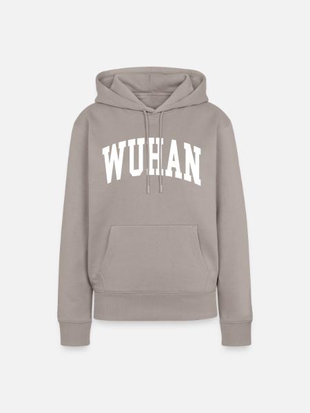 Wuhan - Frauen Premium Bio Hoodie - Taupe