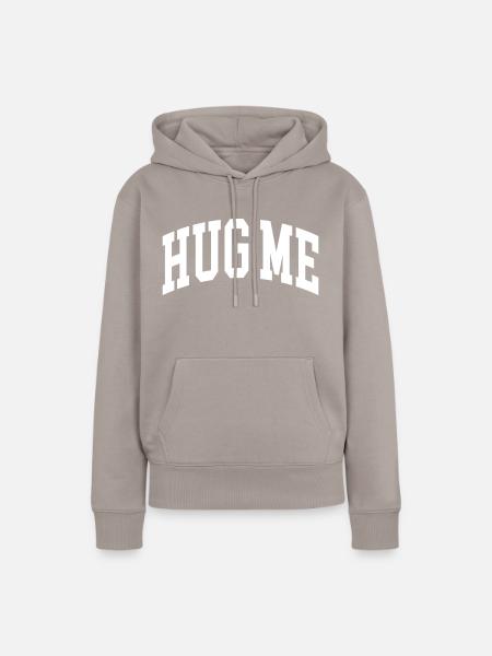 Hug Me - Frauen Premium Bio Hoodie - Taupe
