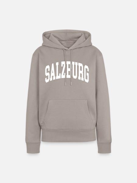 Salzburg - Frauen Premium Bio Hoodie - Taupe