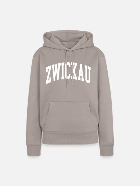 Zwickau - Frauen Premium Bio Hoodie - Taupe
