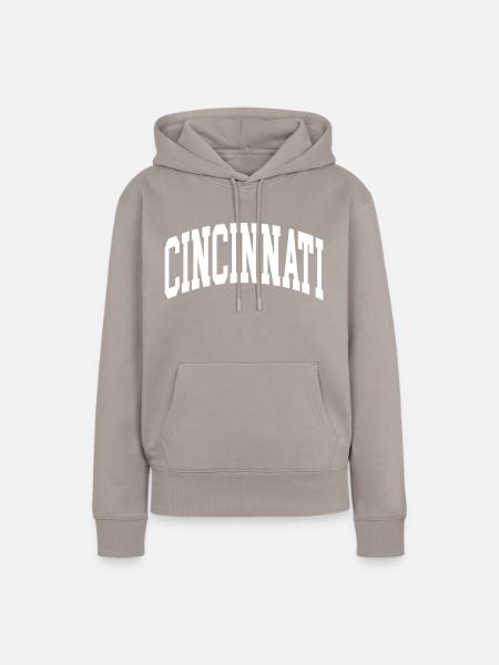 Cincinnati - Frauen Premium Bio Hoodie - Taupe