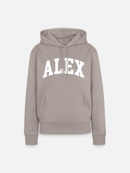 Alex - Frauen Premium Bio Hoodie - Taupe
