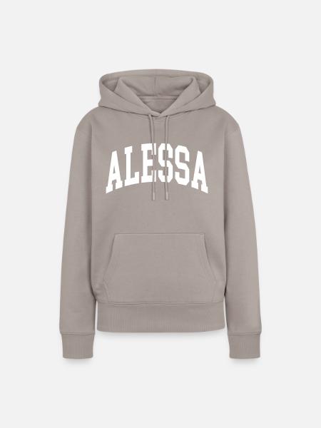Alessa - Frauen Premium Bio Hoodie - Taupe