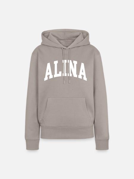 Alina - Frauen Premium Bio Hoodie - Taupe