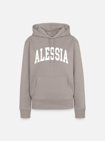 Alessia - Frauen Premium Bio Hoodie - Taupe