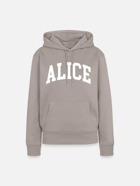 Alice - Frauen Premium Bio Hoodie - Taupe