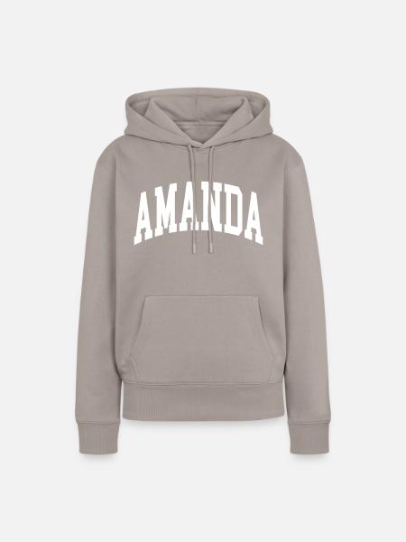 Amanda - Frauen Premium Bio Hoodie - Taupe