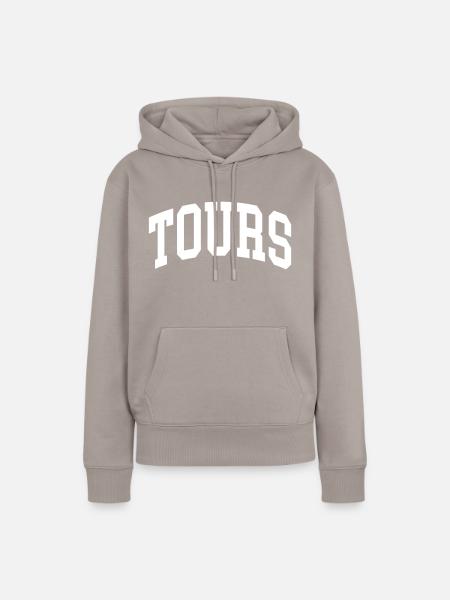 Tours - Frauen Premium Bio Hoodie - Taupe
