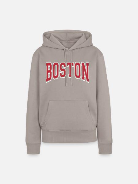 Boston - Frauen Premium Bio Hoodie - Taupe