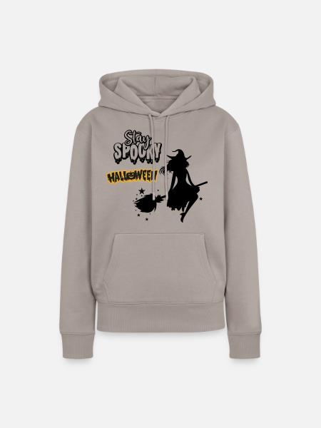 Halloween - Stay Spooky - Frauen Premium Bio Hoodie - Taupe