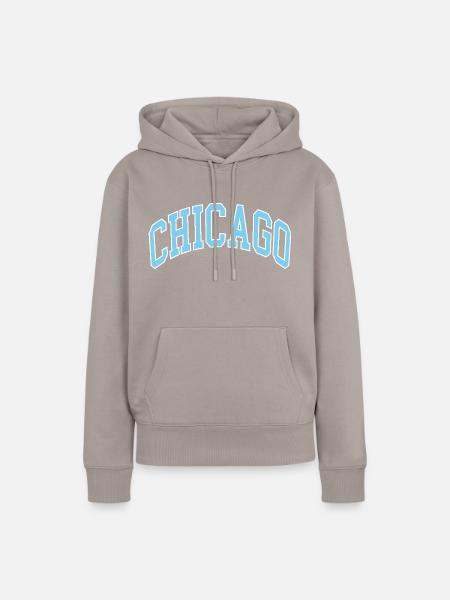 Chicago - Frauen Premium Bio Hoodie - Taupe