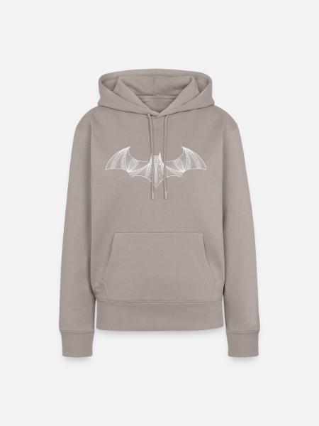Batman Logo 'Drawing' Women T-Shirt - Dame Premium hoodie, økologisk bomuld - gråbrun