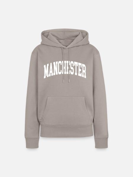 manchester - Frauen Premium Bio Hoodie - Taupe