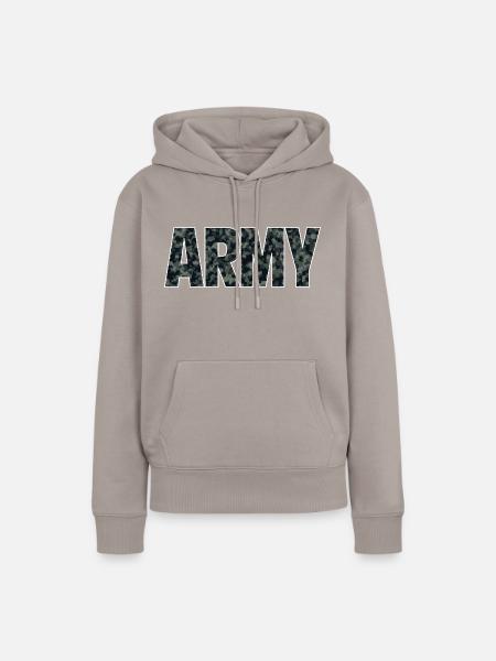 Army - Frauen Premium Bio Hoodie - Taupe