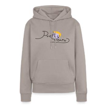 pretty - Women’s Premium Organic Hoodie - taupe - Front - Julia (174cm)