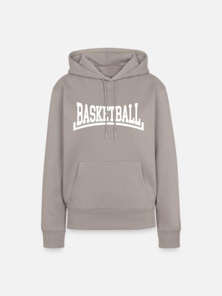Basketball - Frauen Premium Bio Hoodie - Taupe