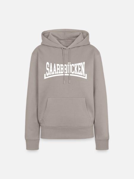 Saarbrücken - Frauen Premium Bio Hoodie - Taupe